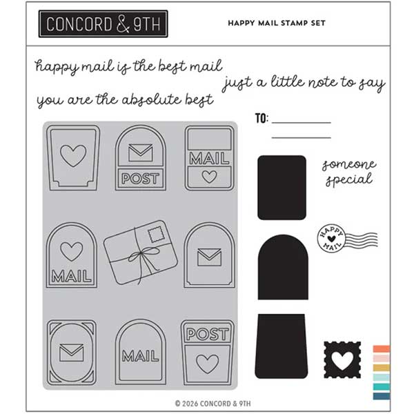 Concord &amp; 9th Happy Mail Stamp Set