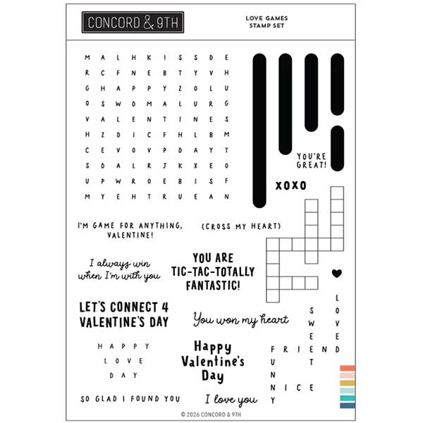 Concord &amp; 9th Love Games Stamp Set