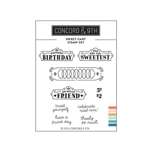 Concord &amp; 9th Sweet Cart Stamp Set