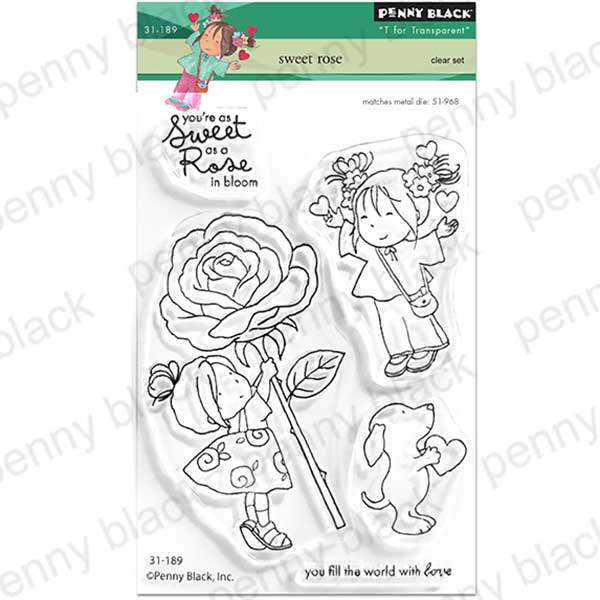 Penny Black Sweet Rose Stamp Set