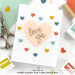 Concord & 9th Radiant Heart Stamp Set