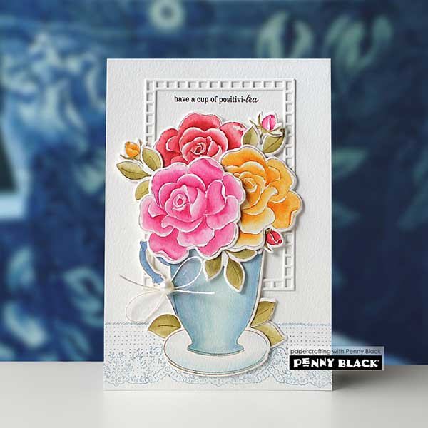 Penny Black Positivi-Tea Stamp Set
