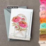 Penny Black Peonies Stamp Set