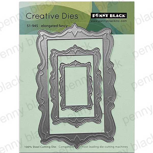 Penny Black Elongated Fancy Dies