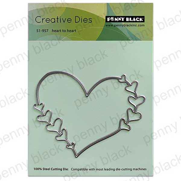 Penny Black Heart to Heart Dies