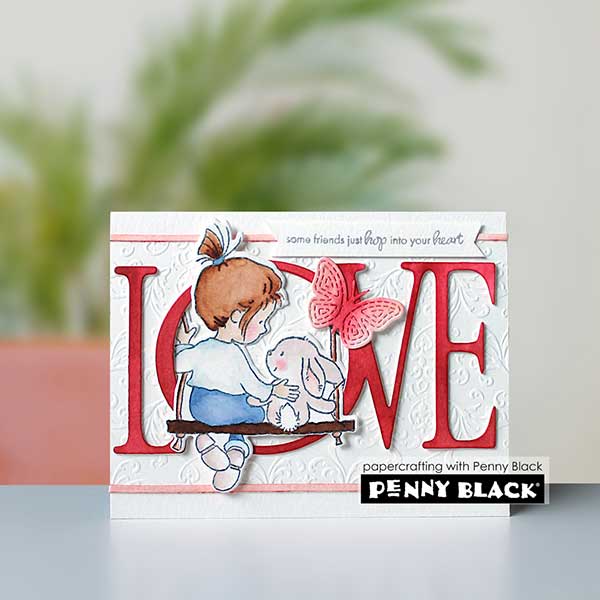 Penny Black Heart Hops Stamp Set
