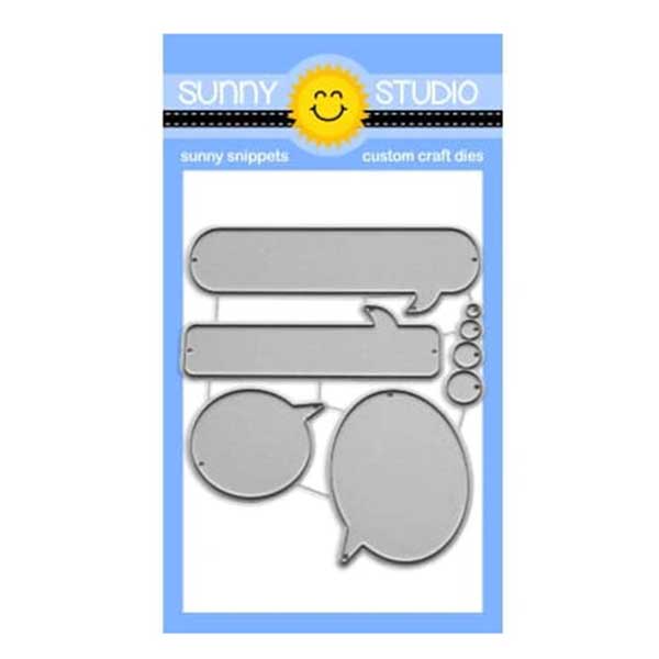 Sunny Studio Stamps Speech Bubbles Extras Dies