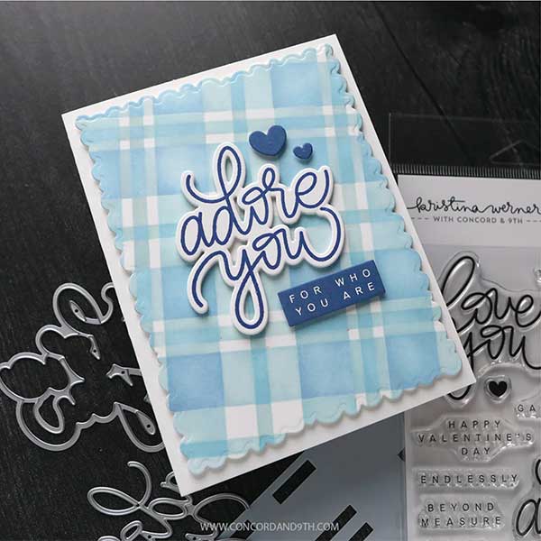 Concord &amp; 9th Kristina Werner Plaid Perfection Stencil Pack