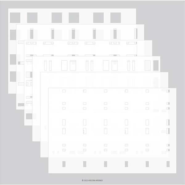 Concord &amp; 9th Kristina Werner Plaid Perfection Stencil Pack