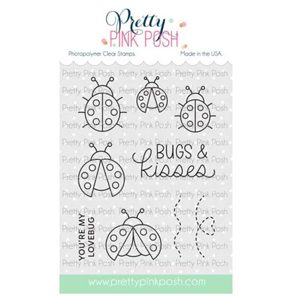 Pretty Pink Posh Lovely Ladybugs Stamp