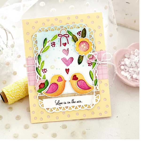 Papertrey Ink Wings of Love Stamp