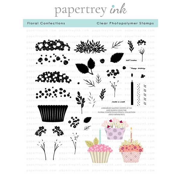 Papertrey Ink Floral Confections Stamp