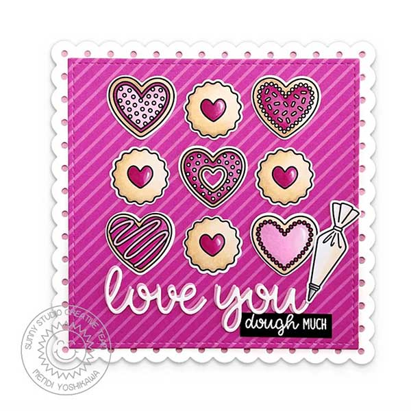 Sunny Studio Stamps Baked With Love Dies