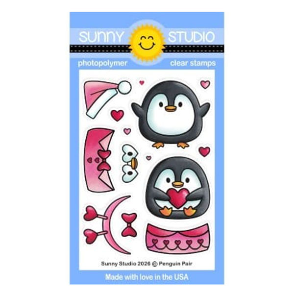 Sunny Studio Stamps Penguin Pair Stamps