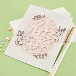 Hero Arts Happy Easter Letterpress + Foil & Cut