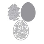 Hero Arts Happy Easter Letterpress + Foil & Cut