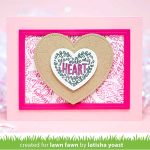 Lawn Fawn Heart Pouch Dotted Hearts Add-On Lawn Cuts