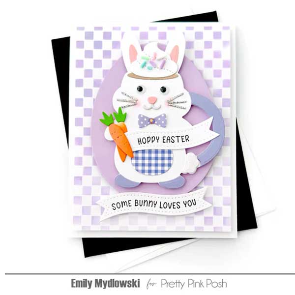 Pretty Pink Posh Easter Bunny Mugs Dies