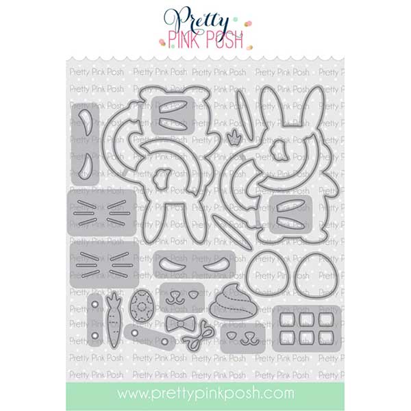 Pretty Pink Posh Easter Bunny Mugs Dies