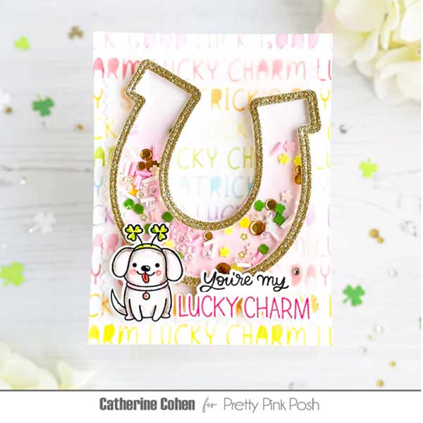 Pretty Pink Posh Horseshoe Shaker Dies