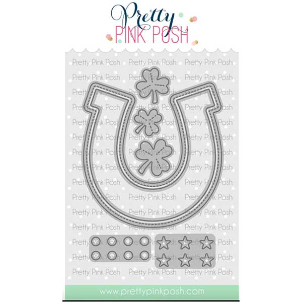 Pretty Pink Posh Horseshoe Shaker Dies