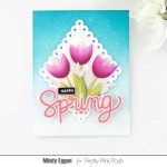 Pretty Pink Posh Stitched Spring Flowers Dies