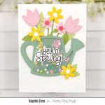 Pretty Pink Posh Watering Can Shaker Dies