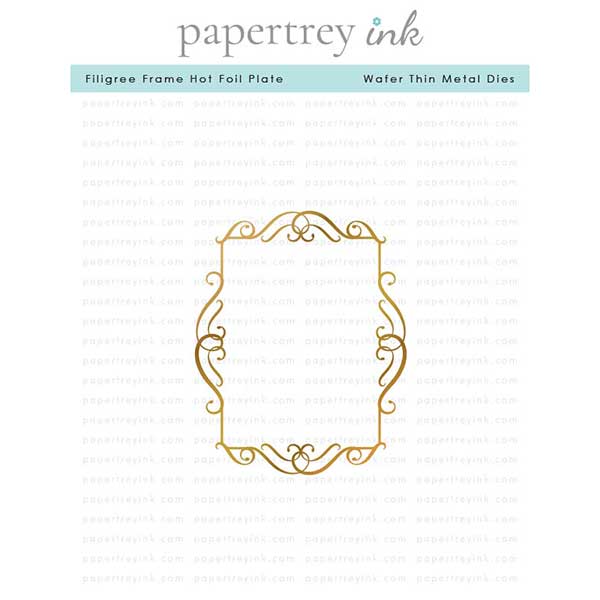 Papertrey Ink Filigree Frame Hot Foil Plate