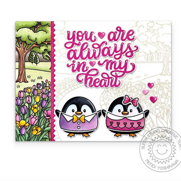 Sunny Studio Stamps Penguin Pair Stamps