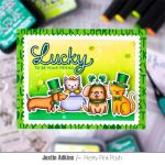 Pretty Pink Posh Lucky Words Stencil