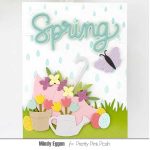 Pretty Pink Posh Raindrops Stencil