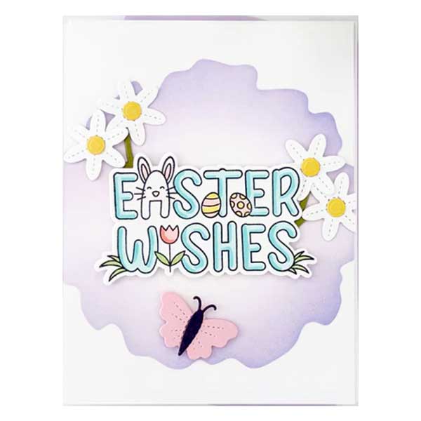 Pretty Pink Posh Watercolor Circle Mask Stencil