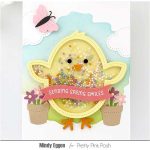 Pretty Pink Posh Watercolor Circle Mask Stencil