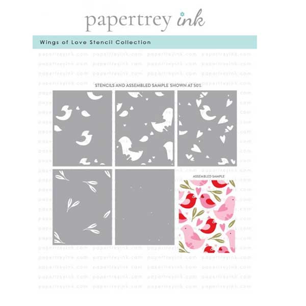 Papertrey Ink Wings of Love Stencil Collection