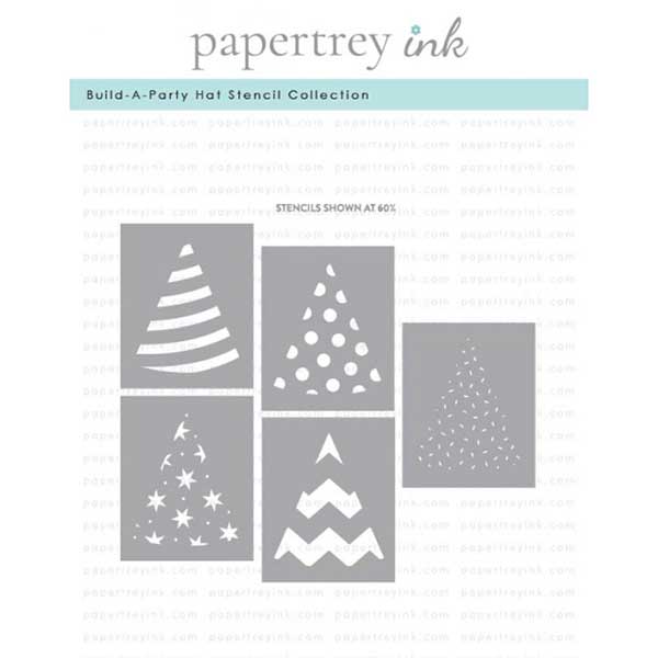 Papertrey Ink Build-A-Party Hat Stencil Collection