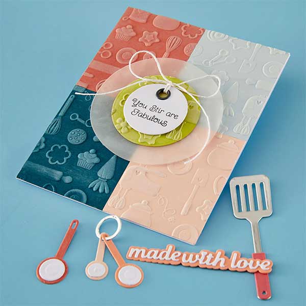 Spellbinders Confection Companions 3D Embossing Folder