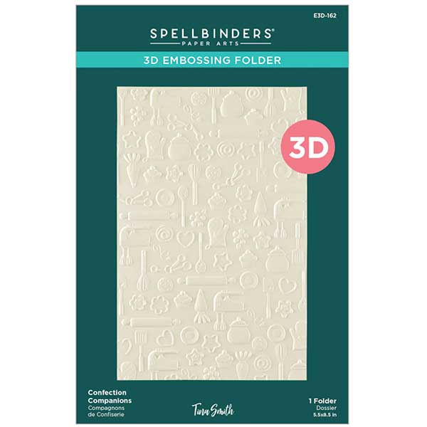 Spellbinders Confection Companions 3D Embossing Folder