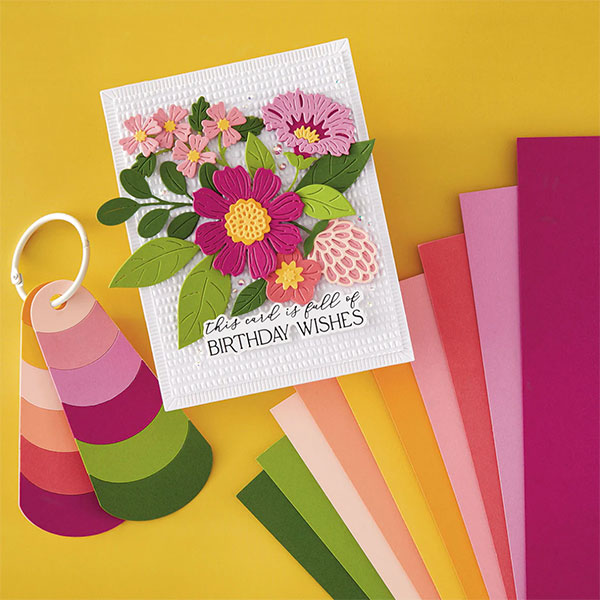 Spellbinders Blooms ColorWheel Cardstock Assortment