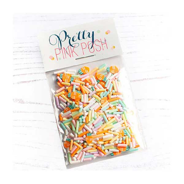 Pretty Pink Posh Spring Carrots Clay Confetti