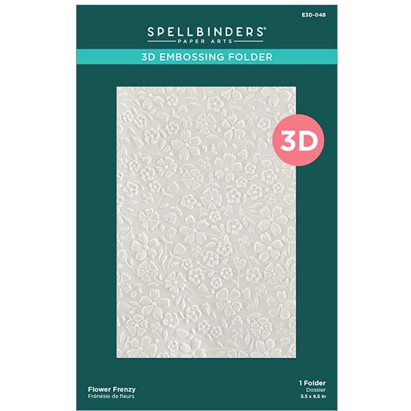 Spellbinders Flower Frenzy 3D Embossing Folder
