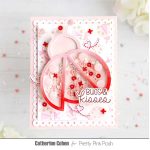 Pretty Pink Posh Layered Ladybugs Stencil