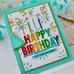 Papertrey Ink Happy Birthday Hot Foil Plate and Coordinating Die