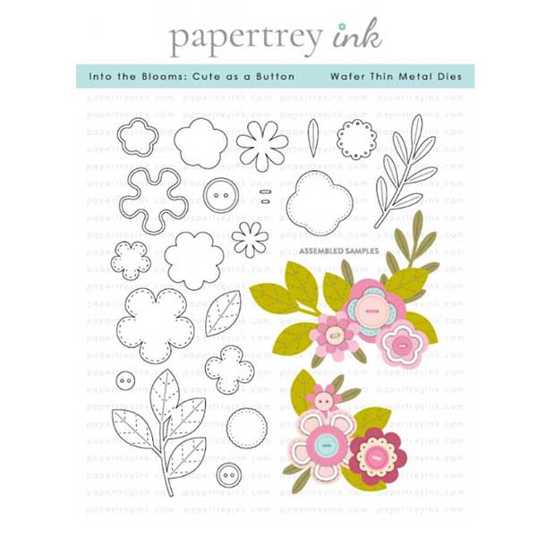 Papertrey Ink Into the Blooms: Cute as a Button Dies