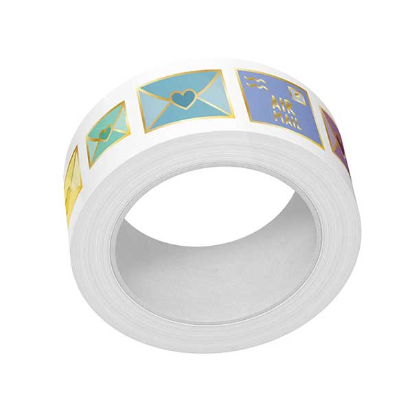 Lawn Fawn Foiled Washi Tape - Happy Mail