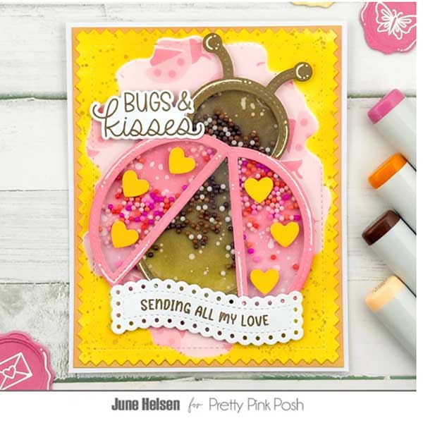 Pretty Pink Posh Ladybug Shaker Dies