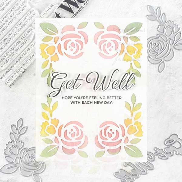 Papertrey Ink Cornered: Natures Blooms Dies