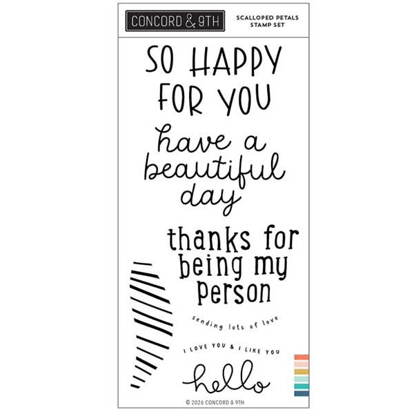 Concord &amp; 9th Scalloped Petals Stamp Set