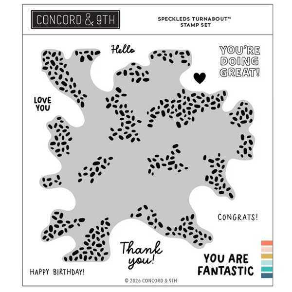 Concord &amp; 9th Speckled Turnabout™ Stamp Set