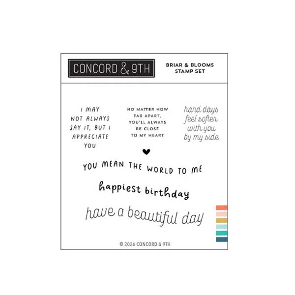 Concord &amp; 9th Briar &amp; Blooms Stamp Set