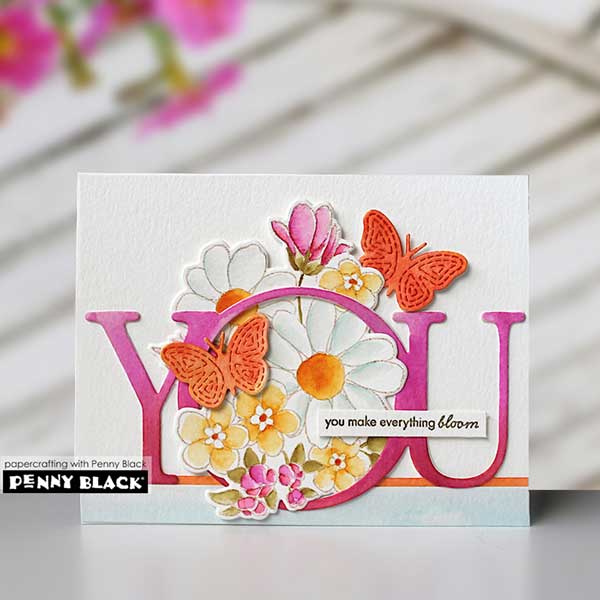 Penny Black Blossom Bunches Stamp Set